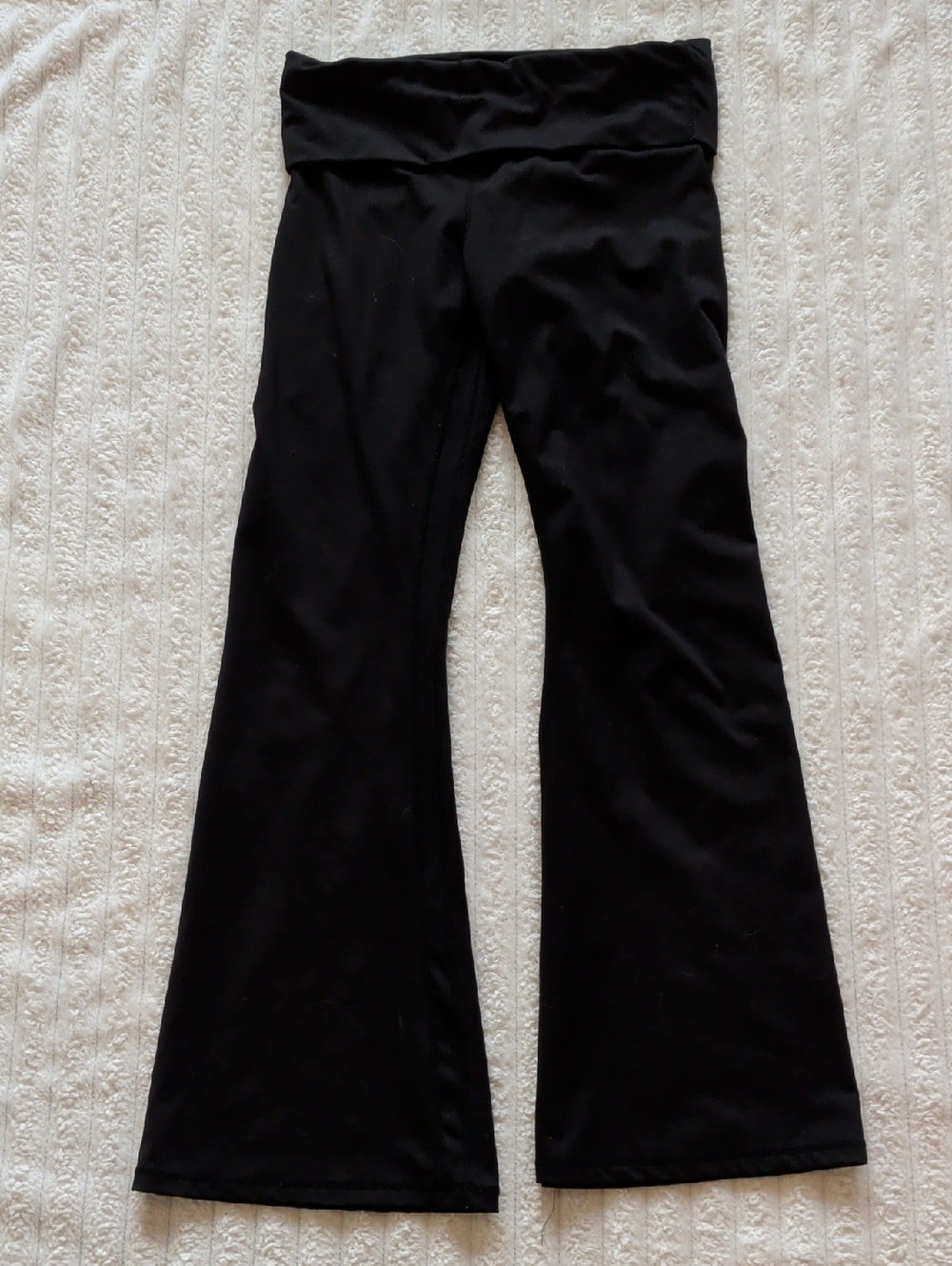 Pacsun Women’s Black Fold-Over Waist Flare Pants